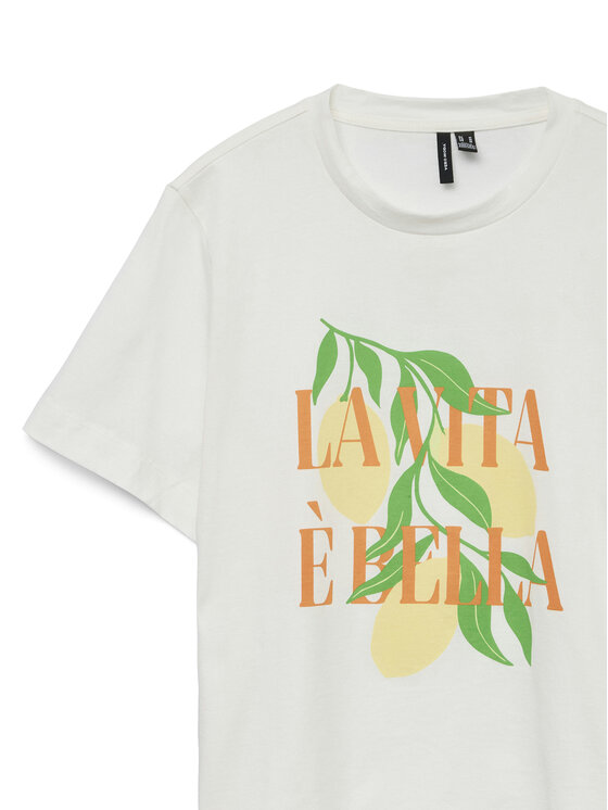 Vero Moda Vero Moda Футболка Sonna 10327143 Білий Regular Fit