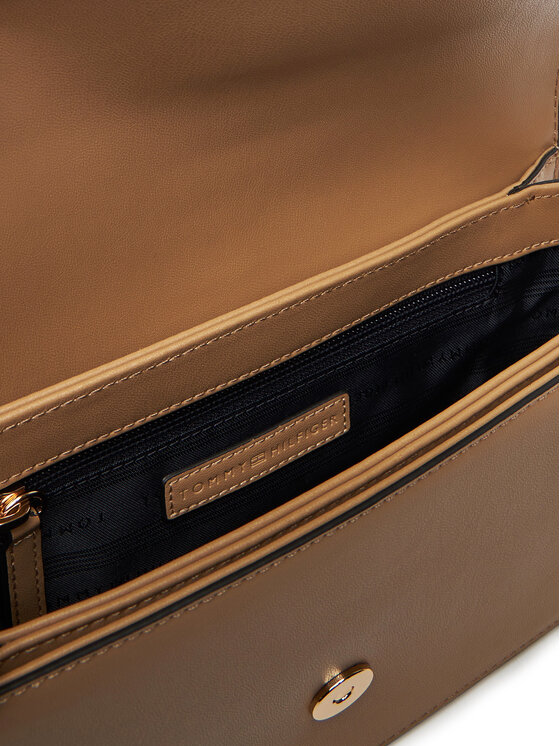 Tommy Hilfiger Kabelka Tommy Hilfiger Th Libre Flap Crossover AW0AW17723 Hnedá
