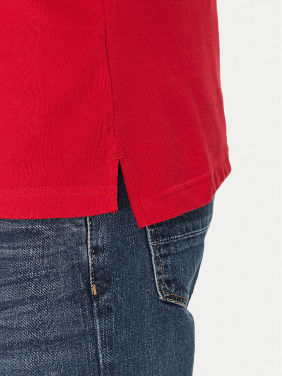 Tommy Hilfiger Tommy Hilfiger Polo marškinėliai Seasonal MW0MW39993 Raudona Slim Fit