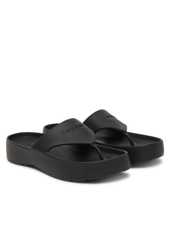 Calvin Klein Japonki Calvin Klein One Piece Eva Flip Flop Thong HW0HW02957 Czarny