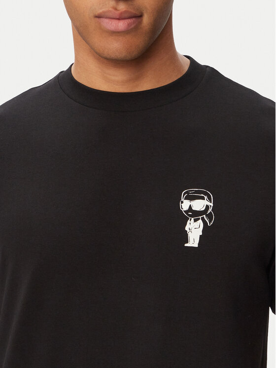 KARL LAGERFELD KARL LAGERFELD Camiseta 755048 563235 Negro Regular Fit