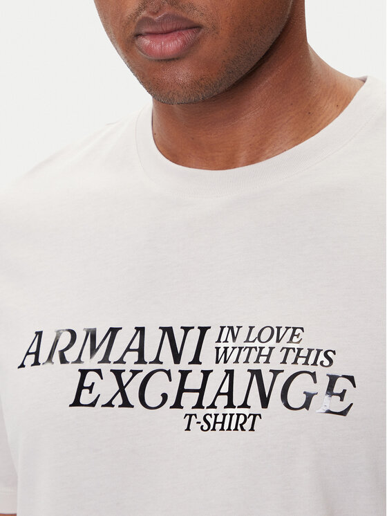 Armani Exchange Armani Exchange Camiseta XM001413 AF16432 M1164 Écru Regular Fit