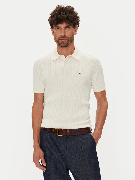 Tommy Hilfiger Tommy Hilfiger Polo MW0MW40701 Beis Regular Fit