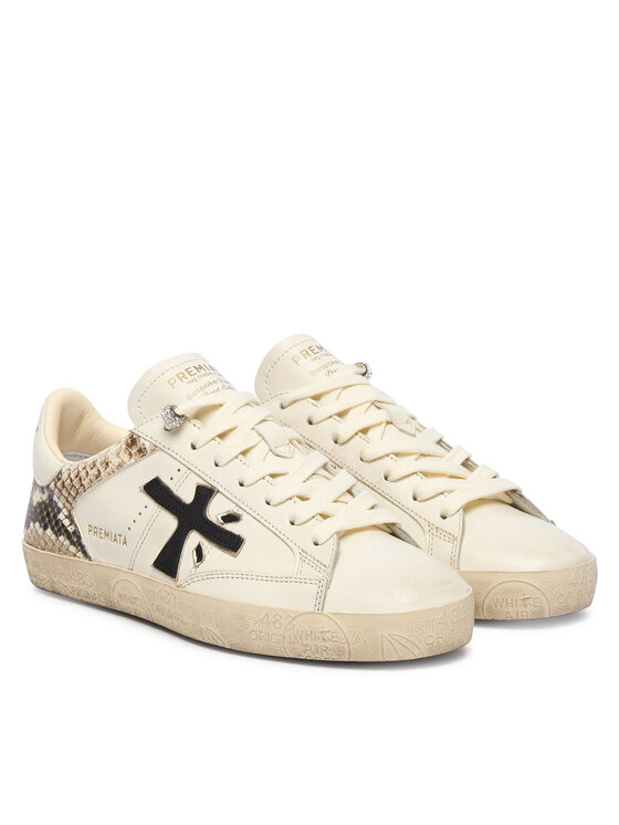Premiata Sneakersy Premiata Stevend Var 8497 Kremowy