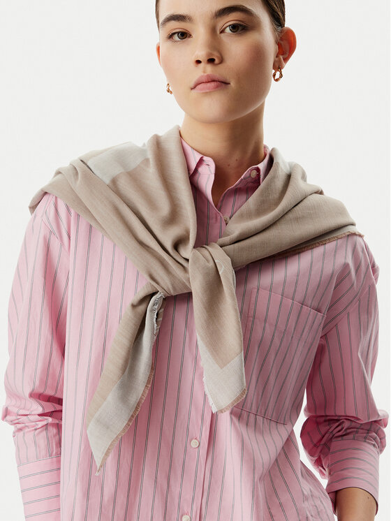 Calvin Klein Foulard Calvin Klein Calvin Chambray Square Scarf LV04F8085G Beige