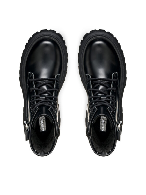 Geox Īsie zābaki Geox J Maquinnens J56M6C 000CN C9999 D Melns