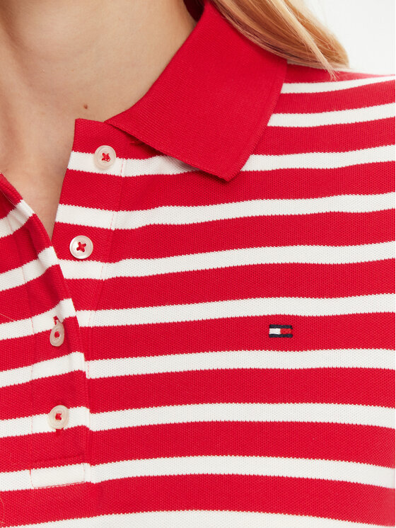 Tommy Hilfiger Tommy Hilfiger Polo majica 1985 WW0WW43224 Rdeča Regular Fit