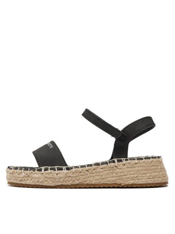 Calvin Klein Jeans Espadrile Calvin Klein Jeans Rope Wedge V3A7-80839-1708 S Negru