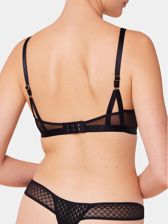 Triumph Triumph Bralette melltartó Mysterious Spotlight 10217892 Fekete