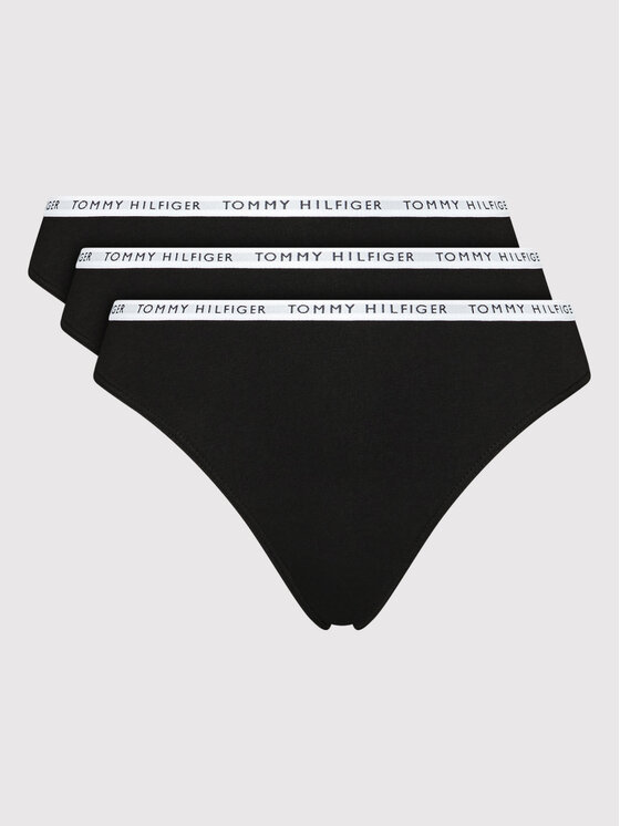 Tommy Hilfiger Tommy Hilfiger Σετ στρινγκ UW0UW02829 Μαύρο
