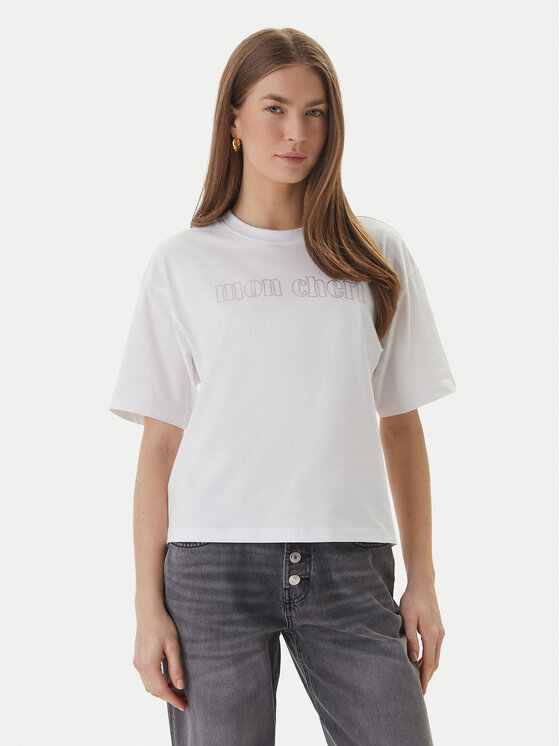 ONLY ONLY Camiseta Rhine 15368901 Blanco Boxy Fit