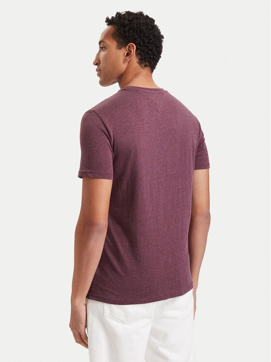 Tommy Jeans Tommy Jeans Camiseta Jaspe DM0DM20363 Violeta Slim Fit