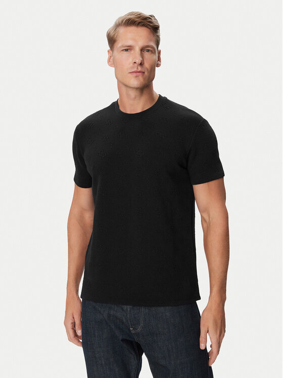 Guess Guess T-shirt M6BP31 K6723 Crna Regular Fit