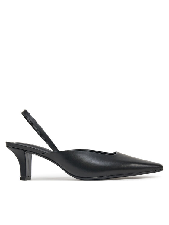 Calvin Klein Pantofi pumps Calvin Klein Heel Mule Pump 50 - Lth HW0HW02551 Negru