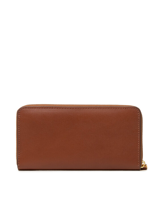 LAUREN RALPH LAUREN Peněženka LAUREN RALPH LAUREN Zip Cont Wlt 432876730004 Hnědá
