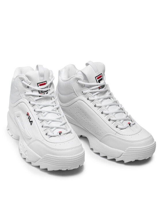 Fila Sneakersy Fila Disruptor Mid Wmn 1011408.1FG Bílá