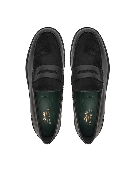 Clarks Mokasinke Clarks CraftJames Lo 26184686 Crna