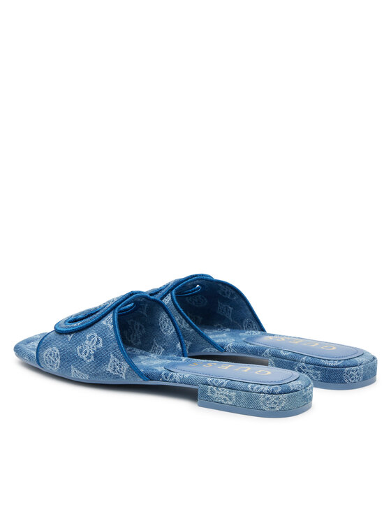 Guess Шльопанці Guess FLJTSE DEN19 Голубий