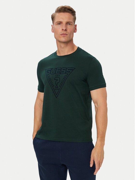Guess Guess Camiseta Z6YI20 K5016 Verde oscuro Regular Fit