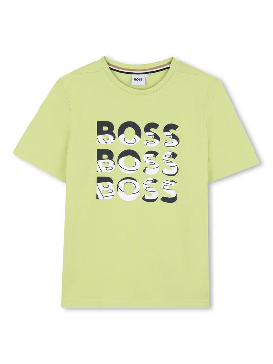 BOSS BOSS Футболка J52038 D Зелений Regular Fit