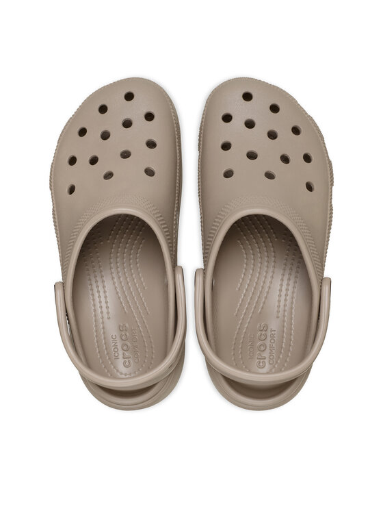 Crocs Шльопанці Crocs Classic Platform Clog 206750 Бежевий