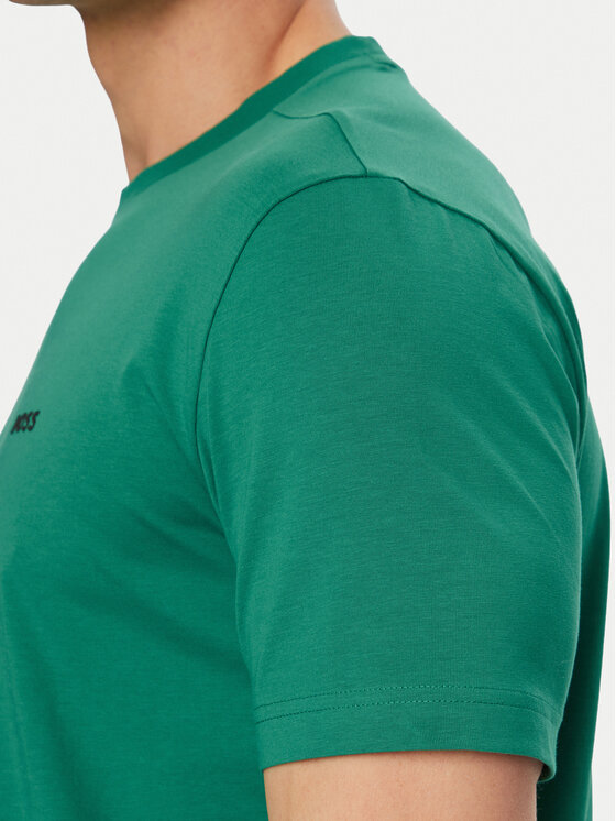 BOSS BOSS Camiseta 50506373 Verde Regular Fit