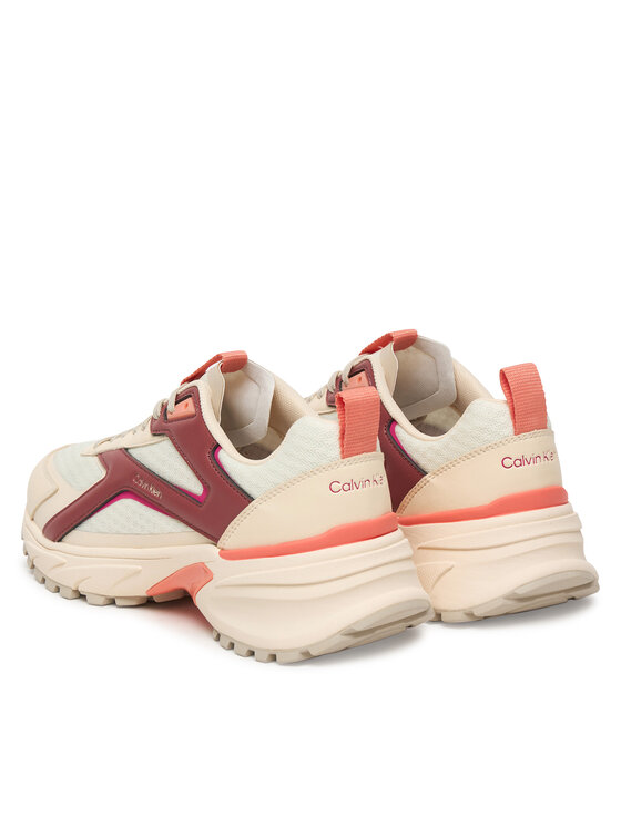 Calvin Klein Αθλητικά Calvin Klein Hike Run Ckstripe Mesh HW0HW03002 Ανοιχτό μπεζ