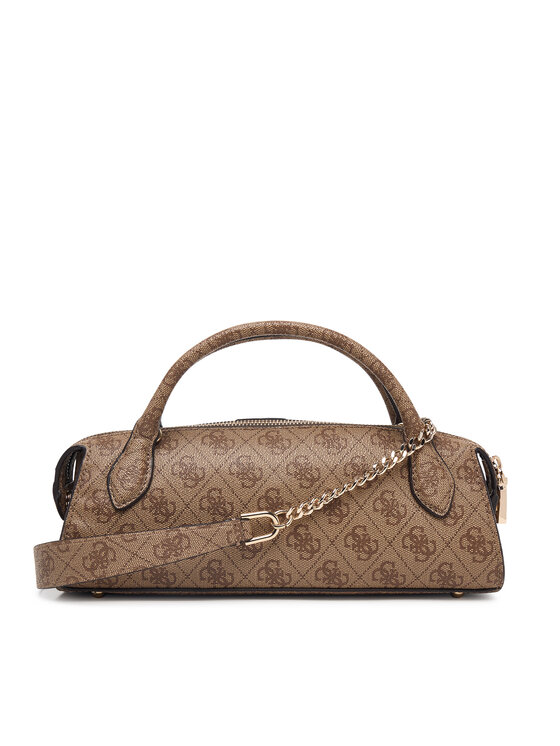 Guess Torebka Guess Yvonne Logo Mini HWSG23 78760 Brązowy jasny