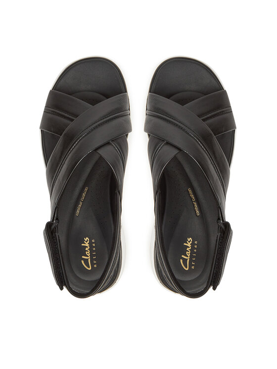 Clarks Босоніжки Clarks Tuscan Cross 26182233 Чорний