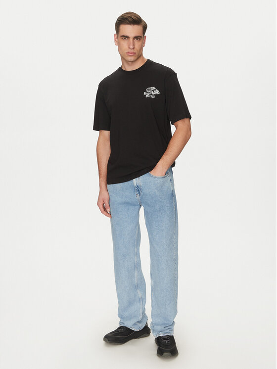 HUGO HUGO Футболка Natopu 50536104 Чорний Regular Fit