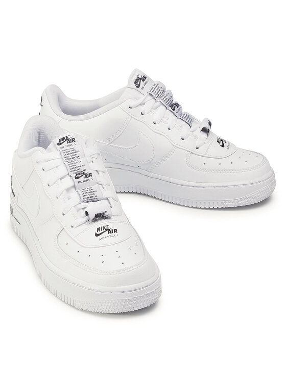 Nike Сникърси Nike Air Force 1 Lv8 3 (Gs) CJ4092 100 Бял