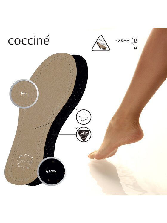 Coccine Устілки Coccine Leather & Latex 665/52/AZ r.35/36 Бежевий