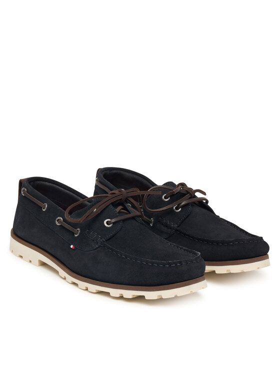 Tommy Hilfiger Mokasyny Tommy Hilfiger Light Sde FM0FM05747 Granatowy