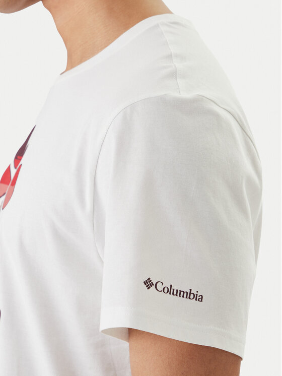 Columbia Columbia Camiseta Graphic 2155031 Blanco Regular Fit