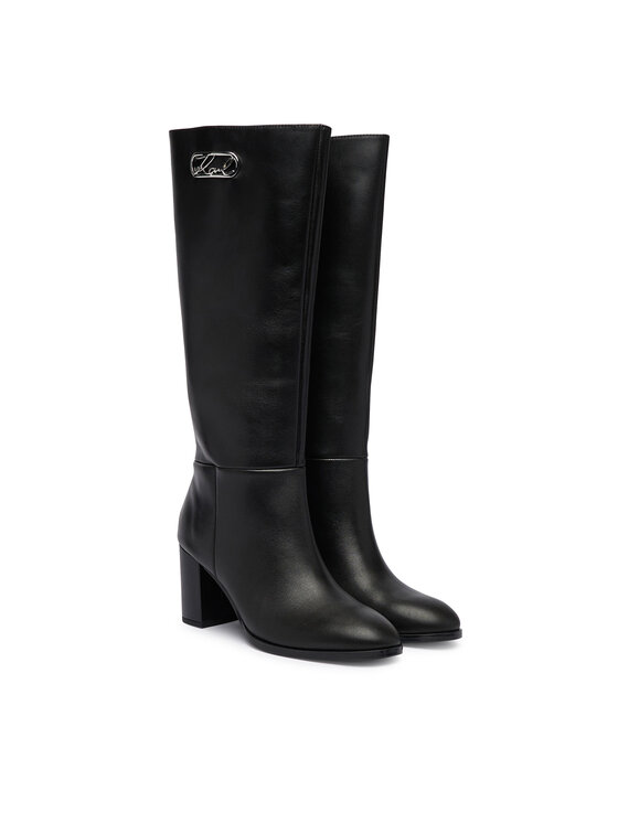 KARL LAGERFELD Cizme KARL LAGERFELD Kinga KL35680 Negru