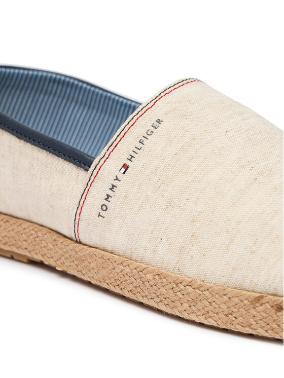 Tommy Hilfiger Espadrile Tommy Hilfiger Hilfiger Chambray Espadrille FM0FM05793 Écru