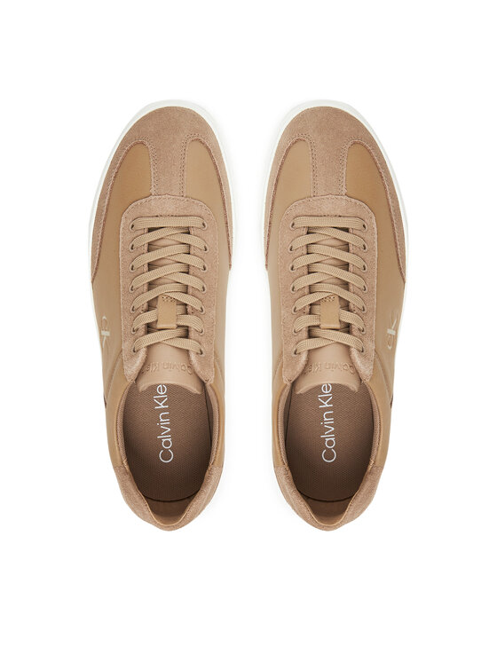 Calvin Klein Sneakers Calvin Klein Low Pro Cups Lth Mix Mg HW0HW02825 Beige