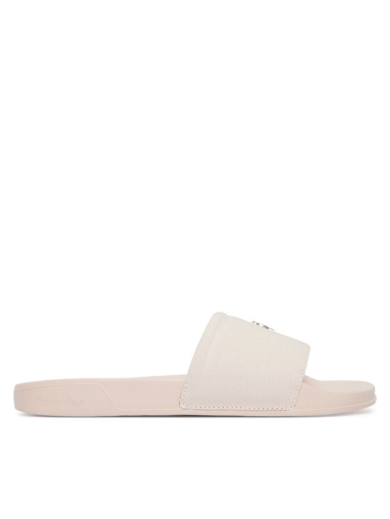 Calvin Klein Natikače Calvin Klein Ess Slide Canvas Hdw HW0HW02960 Bež