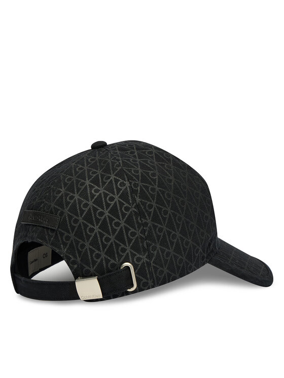 Calvin Klein Cappellino Calvin Klein Emblem Print W Leather Patch Cap LV04D5029G Nero
