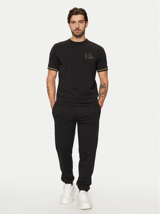 KARL LAGERFELD KARL LAGERFELD T-shirt 755463 551235 Crna Regular Fit