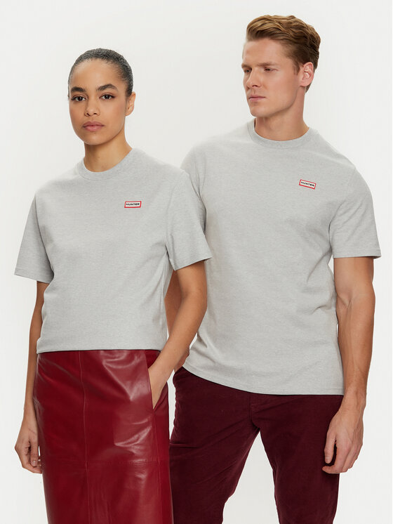 Hunter Hunter T-shirt HARU0006242 Siva Regular Fit