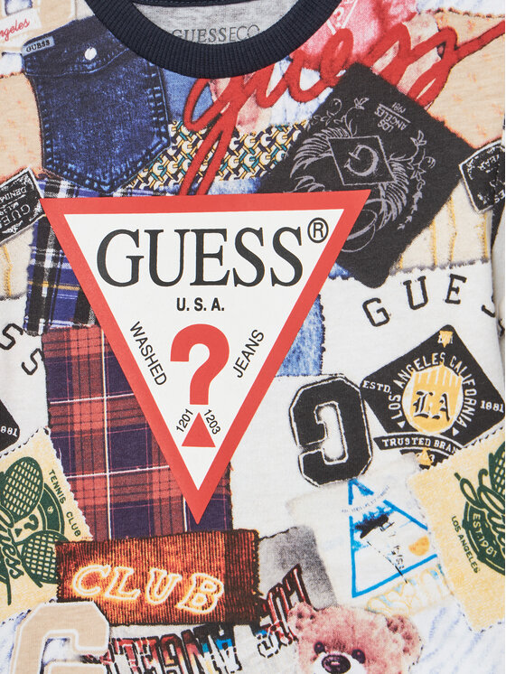 Guess Guess Футболка N5YI04 K8HM4 Кольоровий Regular Fit