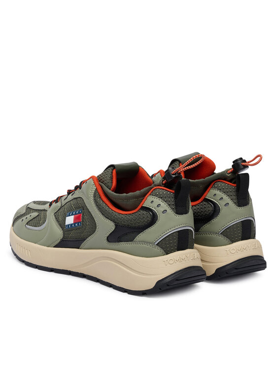 Tommy Jeans Sneakersy Tommy Jeans Tjm Runner Mix Material EM0EM01620 Khaki