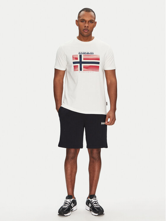 Napapijri Napapijri Póló S-Lari NP0A4IE52061 Fehér Regular Fit