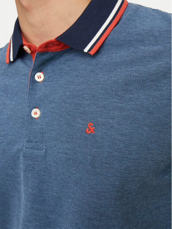 Jack & Jones Jack & Jones Поло Paulos 12136668 Голубий Slim Fit
