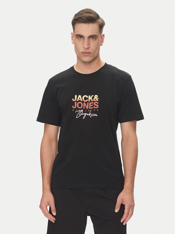 Jack & Jones Jack & Jones Футболка Canggu 12281809 Чорний Regular Fit