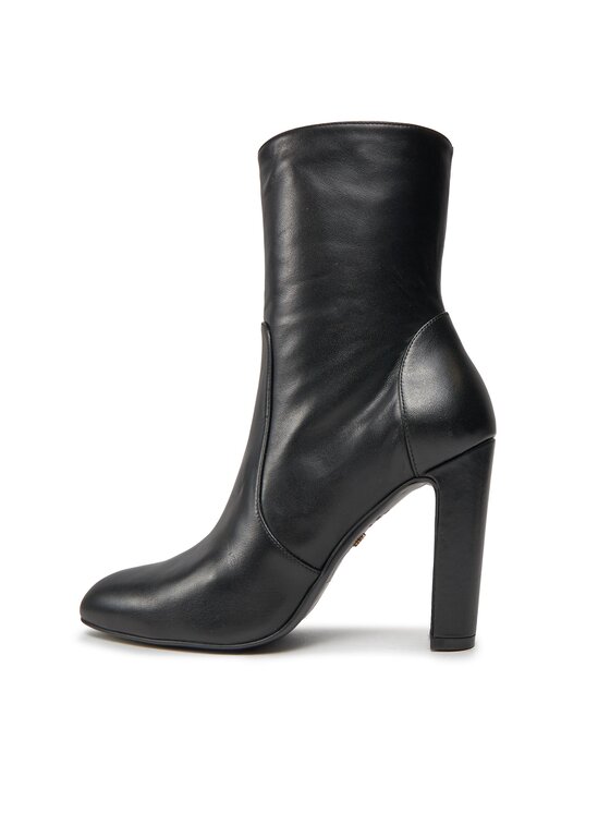 Stuart Weitzman Боти Stuart Weitzman Vida 100 Zip Bootie SG232 Черен