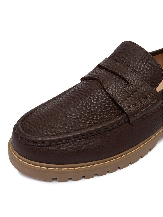 Guess Jeans Loafersy Guess Jeans EO-FOX-04 MI08 Hnědá