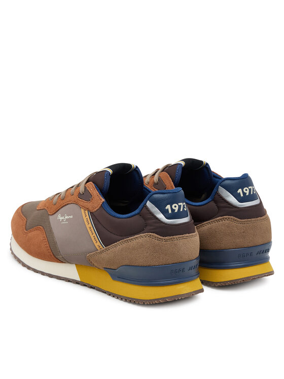 Pepe Jeans Sneakersy Pepe Jeans London Brick PMS400011 Hnedá