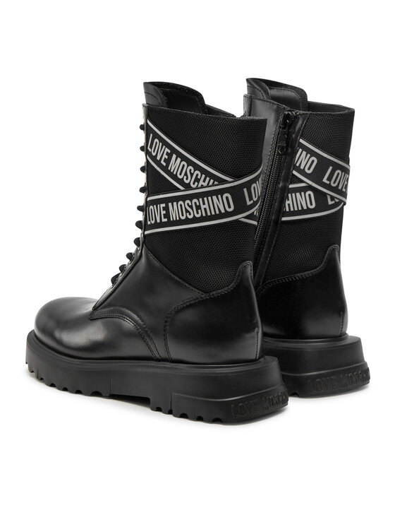 LOVE MOSCHINO Šnurovacia obuv LOVE MOSCHINO JA24094G1LIA700A Čierna